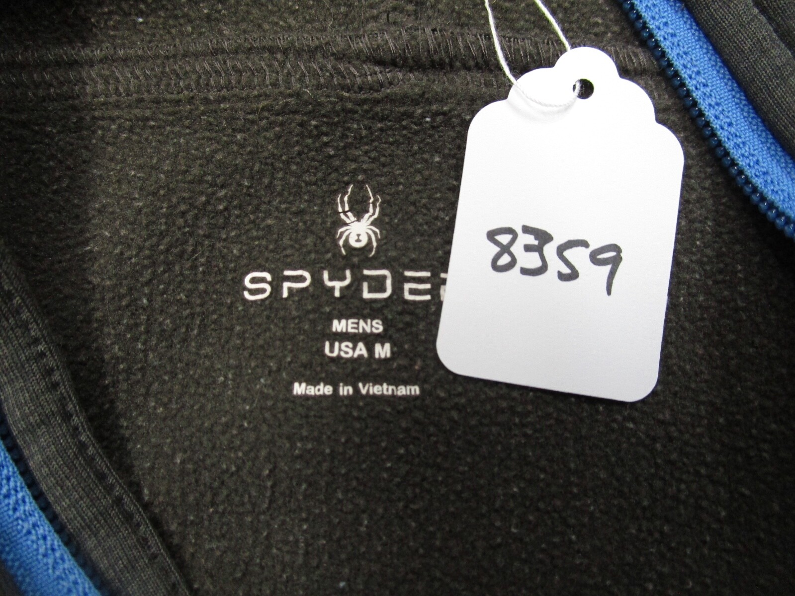 Spyder Jacket Men Medium Gray Full Zip Chambers Lightweight Running Training