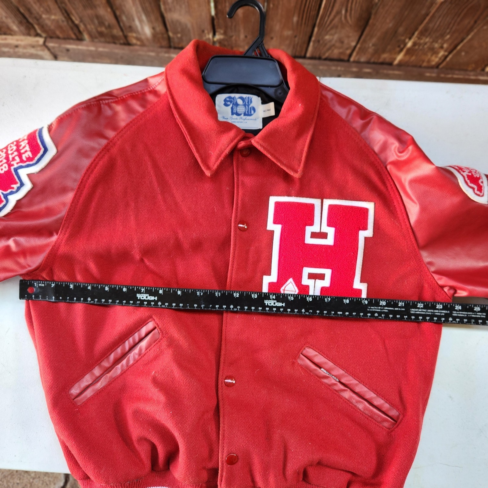Sports World Letter Jacket Size: Med State ‘2017-’18 Nationals Mc Phearson «H»