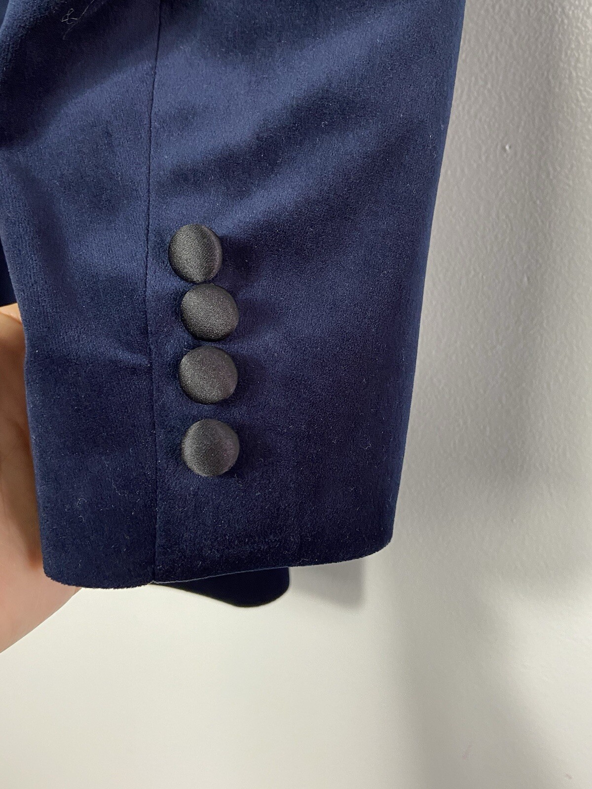 Zara Man Navy Velvet Blazer Jacket Tuxedo Men Dinner Evening Tux – Size 44 EUC