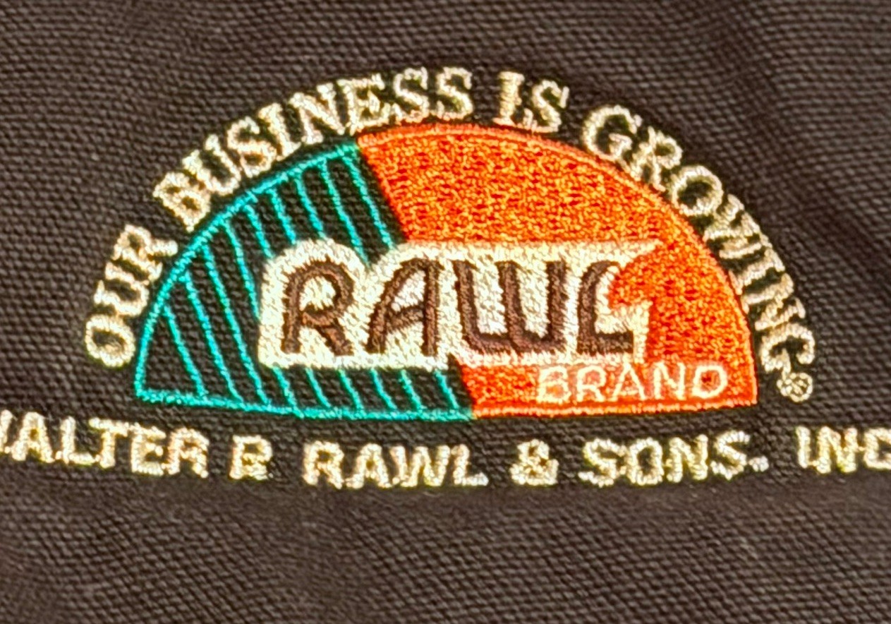Vintage Swingster Workwear Canvas Vest – «Our Business Is Growing» (Rawl Brand)