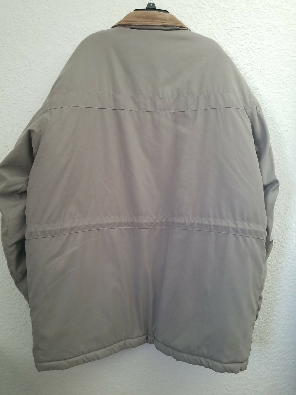 Members Only Bomber Jacket quilted Men’s M Full Zip Green Gray Dry Clean only