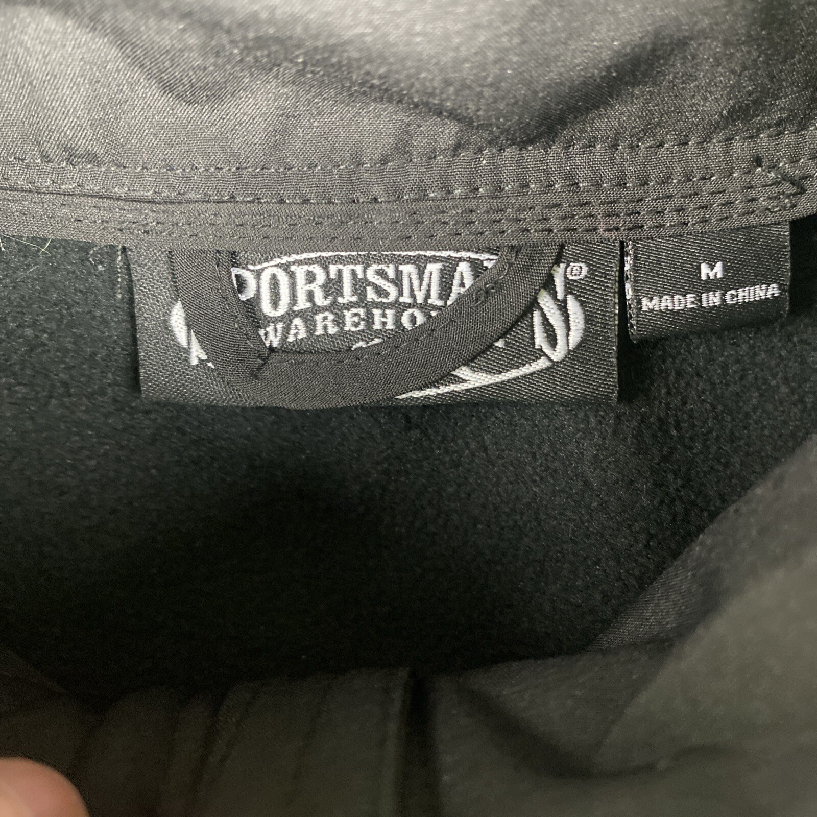 Mens Sportsmans Warehouse Employee Full Zip Vest sz M Blk Polyester, Spandex NWT