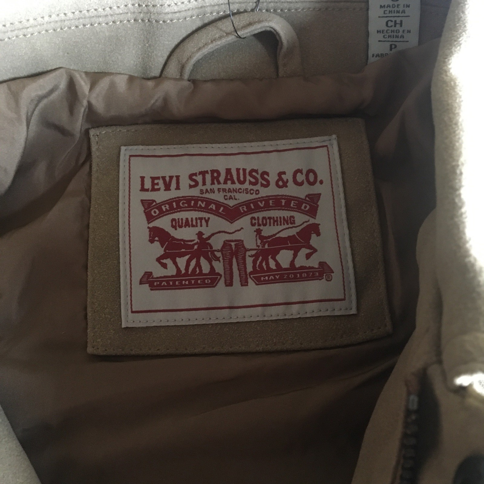 Levis Trucker Jacket Mens Brown Levi’s Faux Cow Suede Trucker Jacket Size S