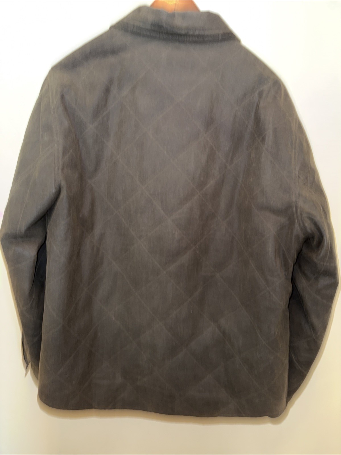 Huckberry Flint And Tinder Quilted Waxed Shirt Jacket Green Mens Medium