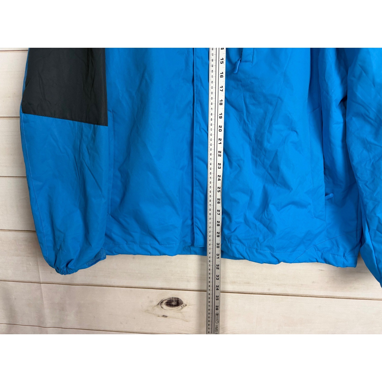 Venustas Heated SHELL Jacket Mens XL Blue Gray Hooded Full Zip No Battery