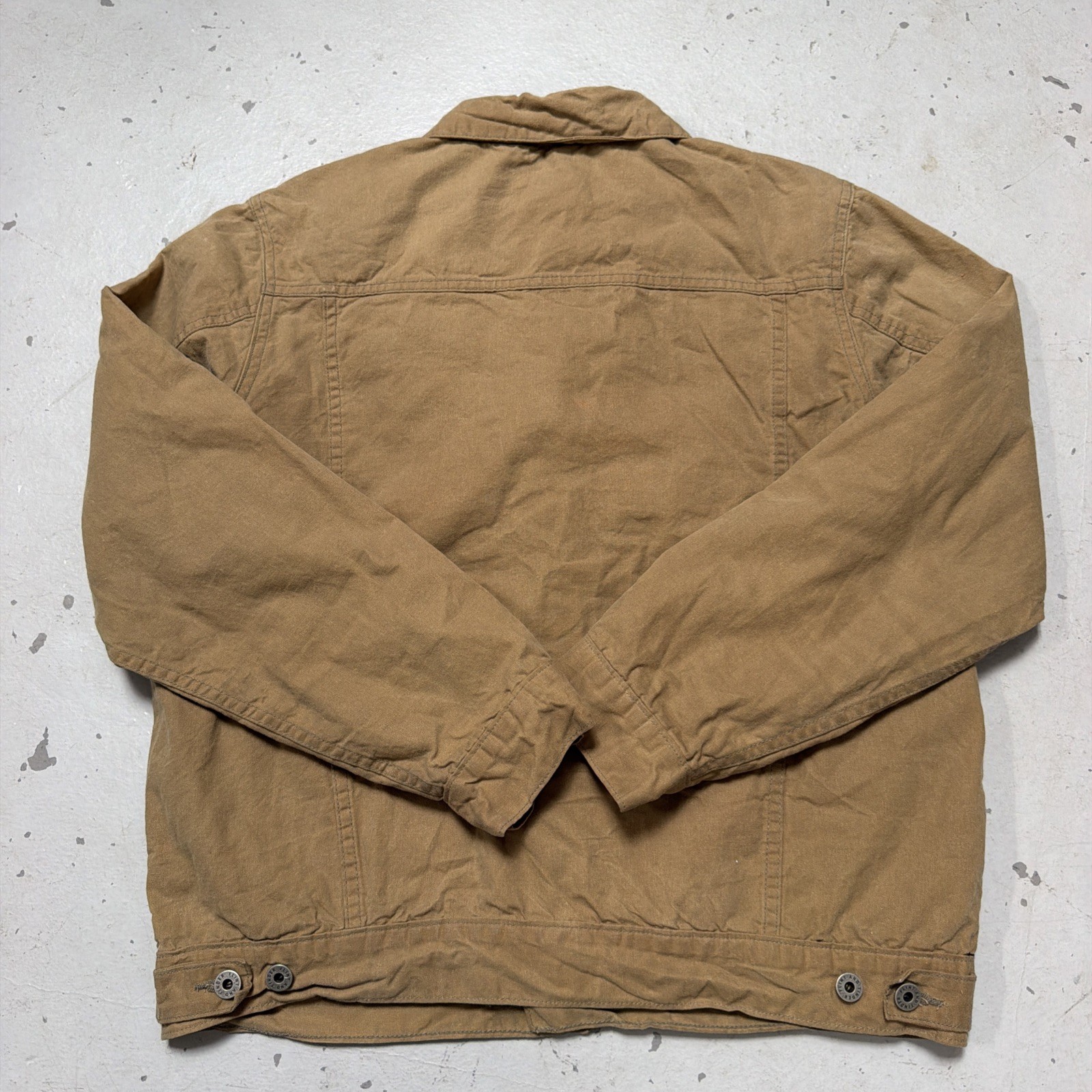 Flint & Tinder Waxed Trucker Work Jacket Lined Made In USA L $328