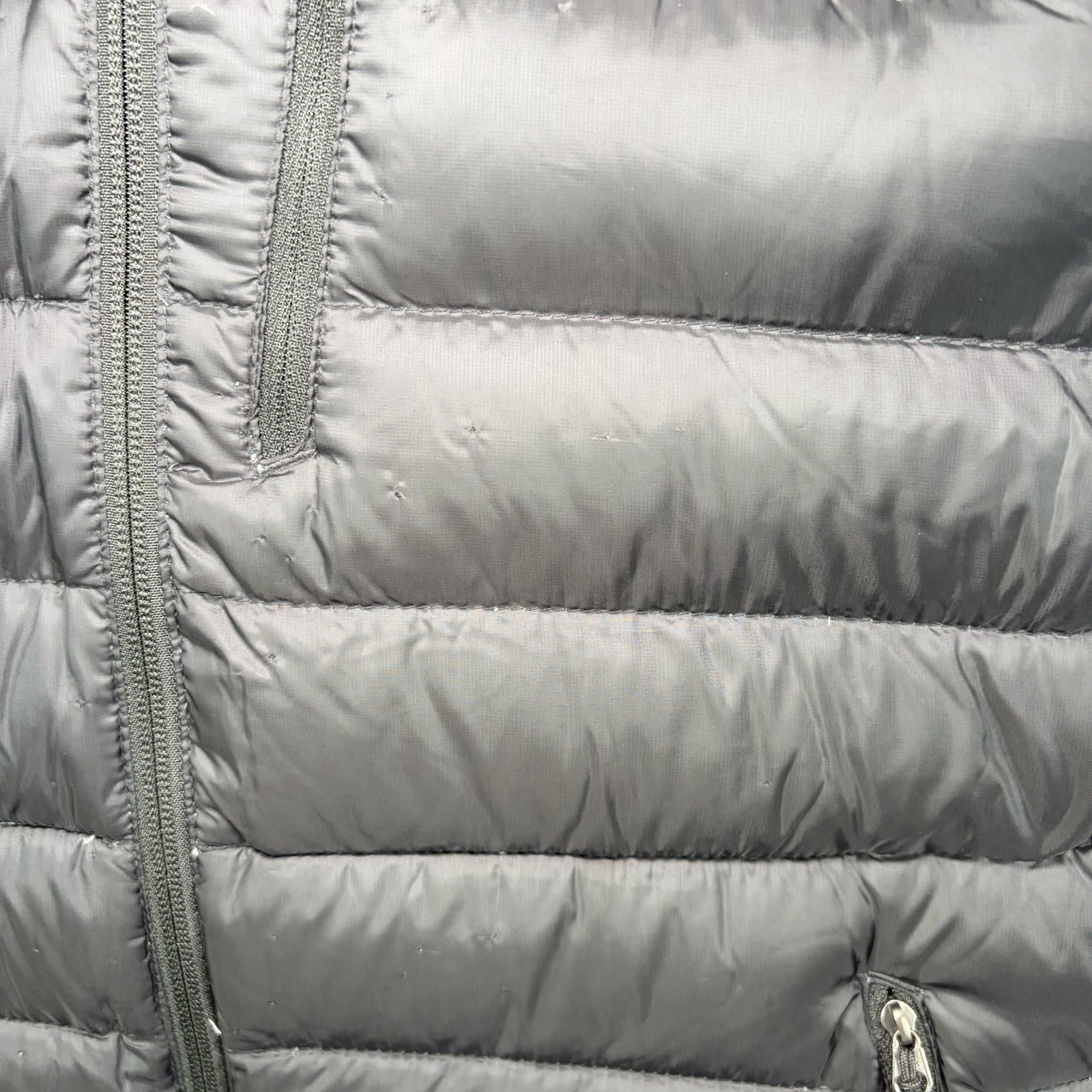 Eddie Bauer First Ascent EB800 Full Zip Goose Down Puffer Vest Mens Medium Black