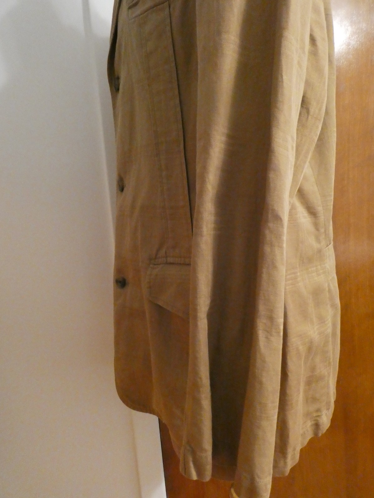 Robert Graham Blazer Men’s Soft 100% Cotton Brown Sport 1 Piece Coat Casual XL
