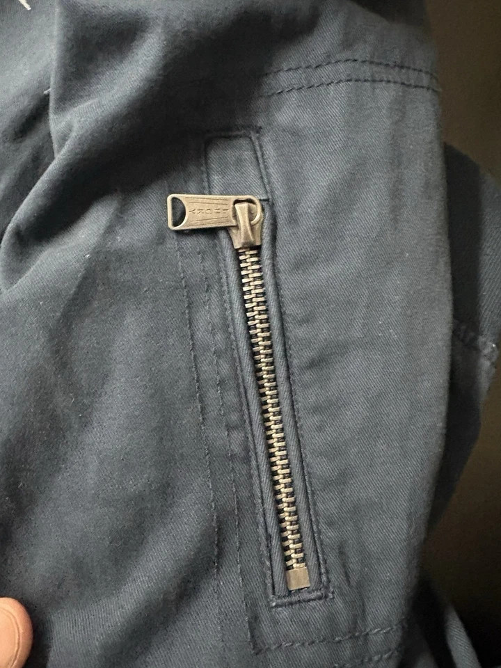 NEW Lucky Brand Men’s Full Zip Pockets Bomber Jacket, Blue, Size XXL