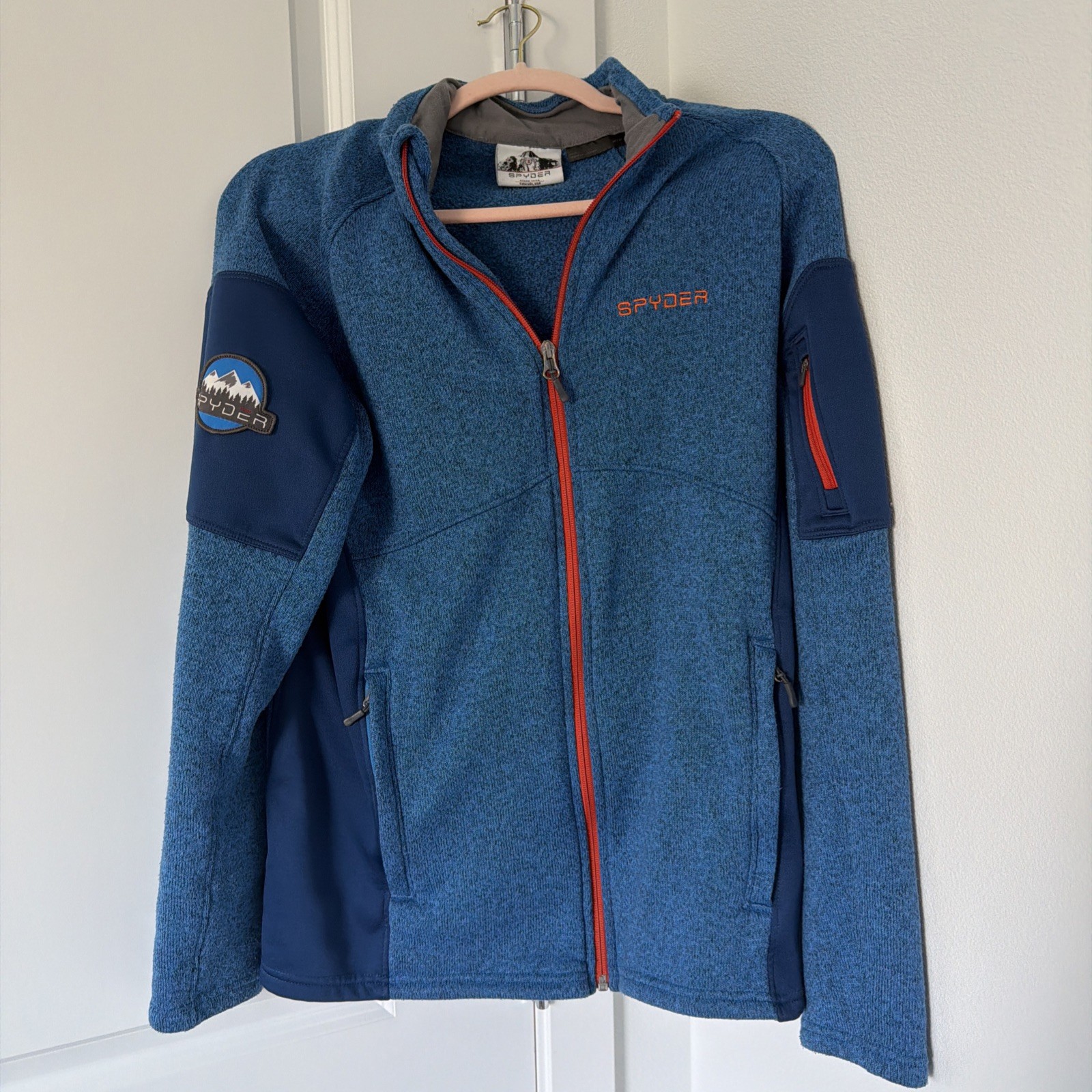 Spyder Wind Full Zip Jacket Men Size Medium Blue Color+US SELLER