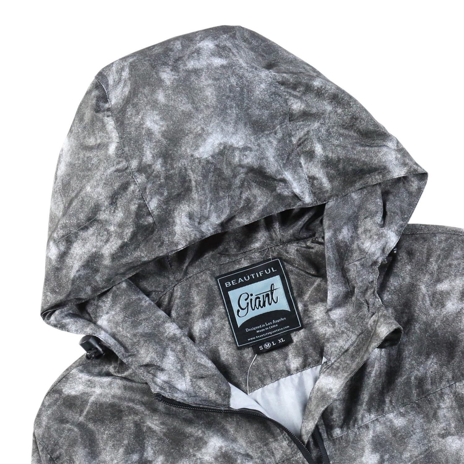Mens Lightweight Breathable Water Resistant Hooded Rain Jacket Outdoors&Commutes