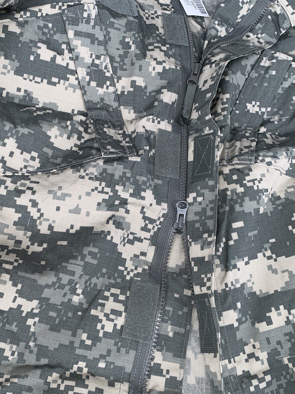 Mens Large-short Digi Camouflage Windbreaker jacket US Army #8532 2-way zipper