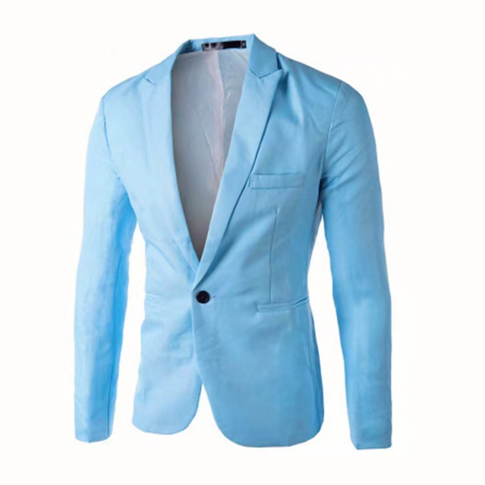 Mens for blazer Single-breasted Jacket Club Outfit Vacation Wear All-season Wear