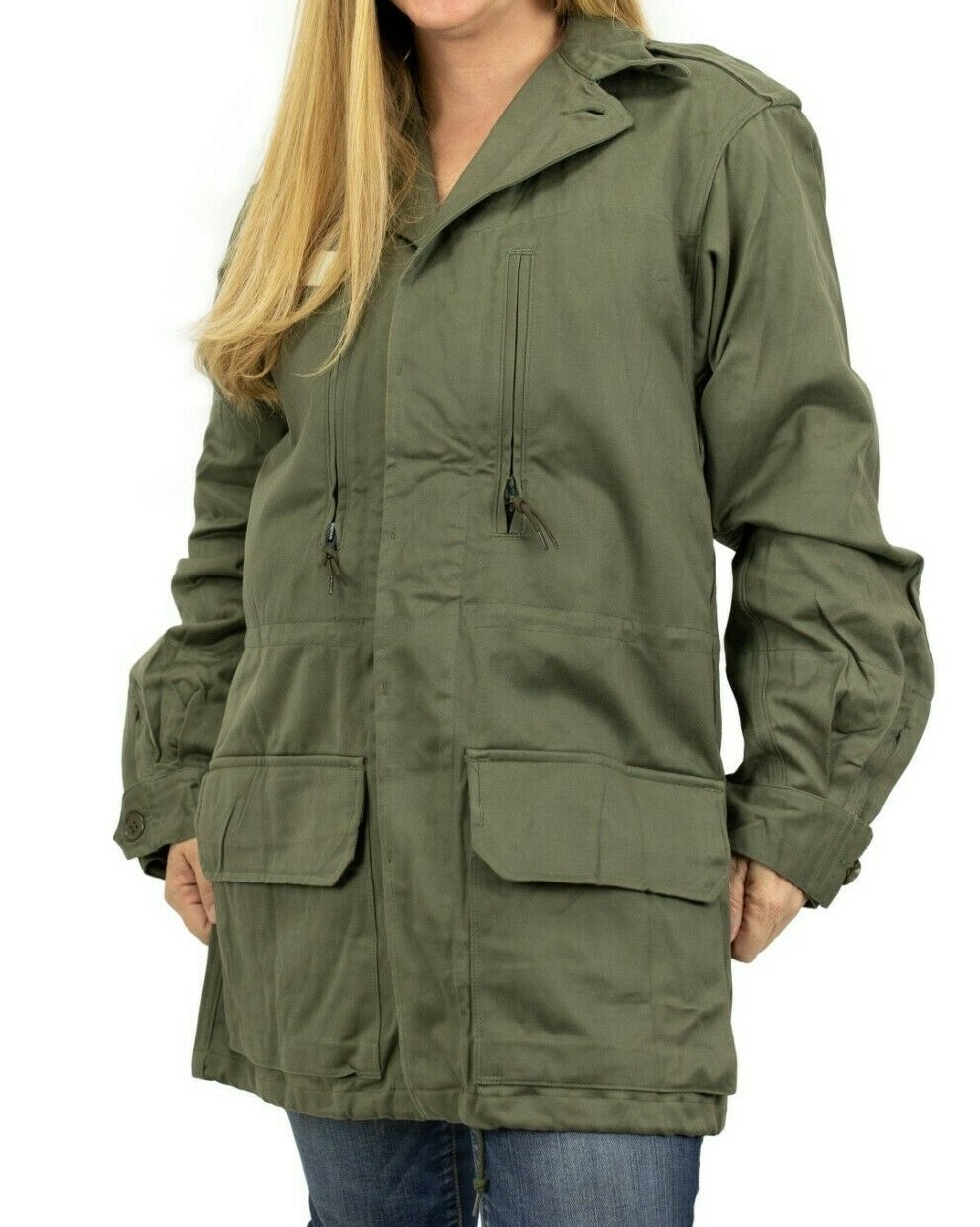 French Army M64 O.D. Field Jacket, Size M, New old stock cd., free shipping