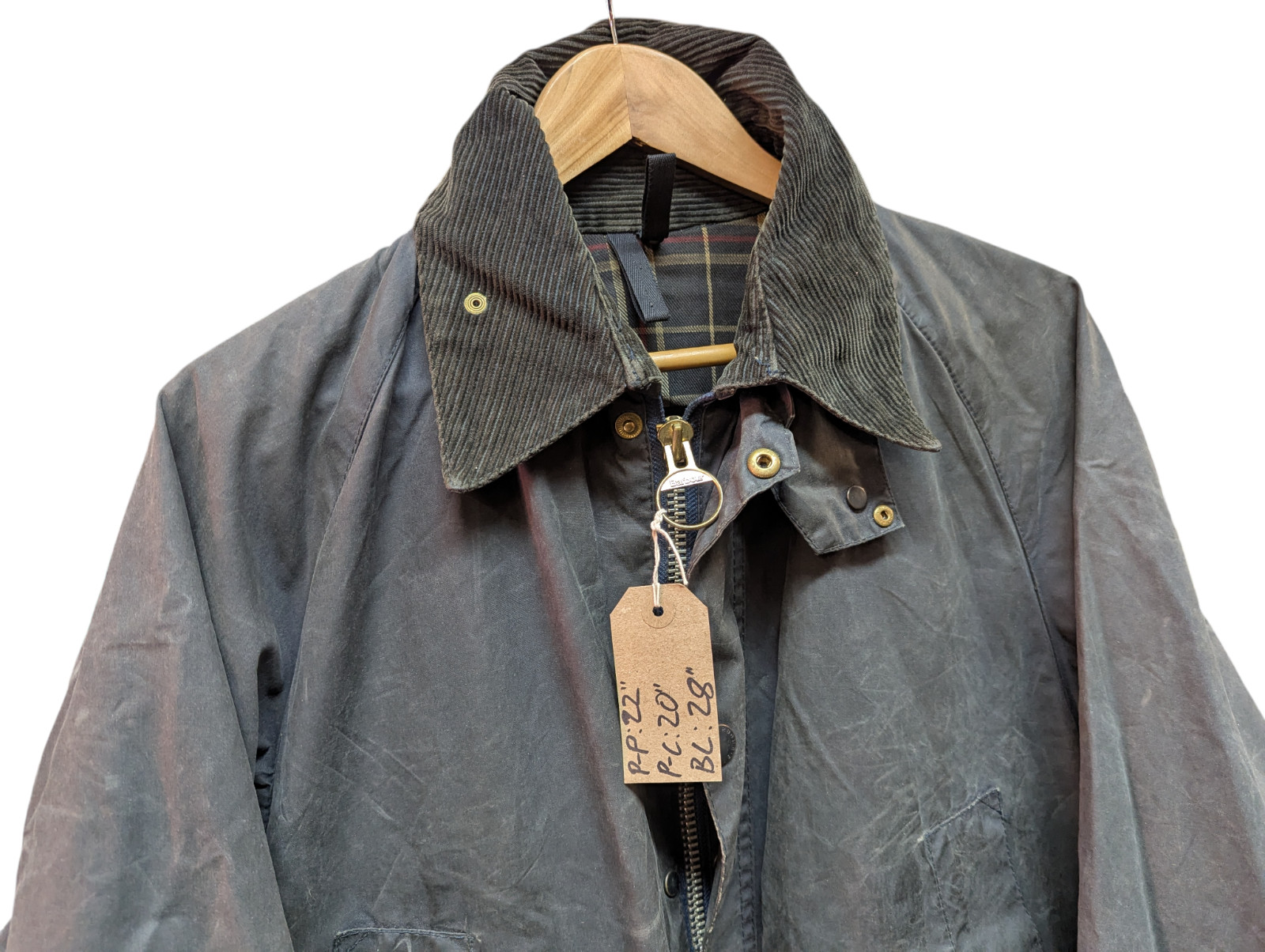 Barbour A105 Bedale Vintage Made in England Wax Jacket Size C40/102cm #799