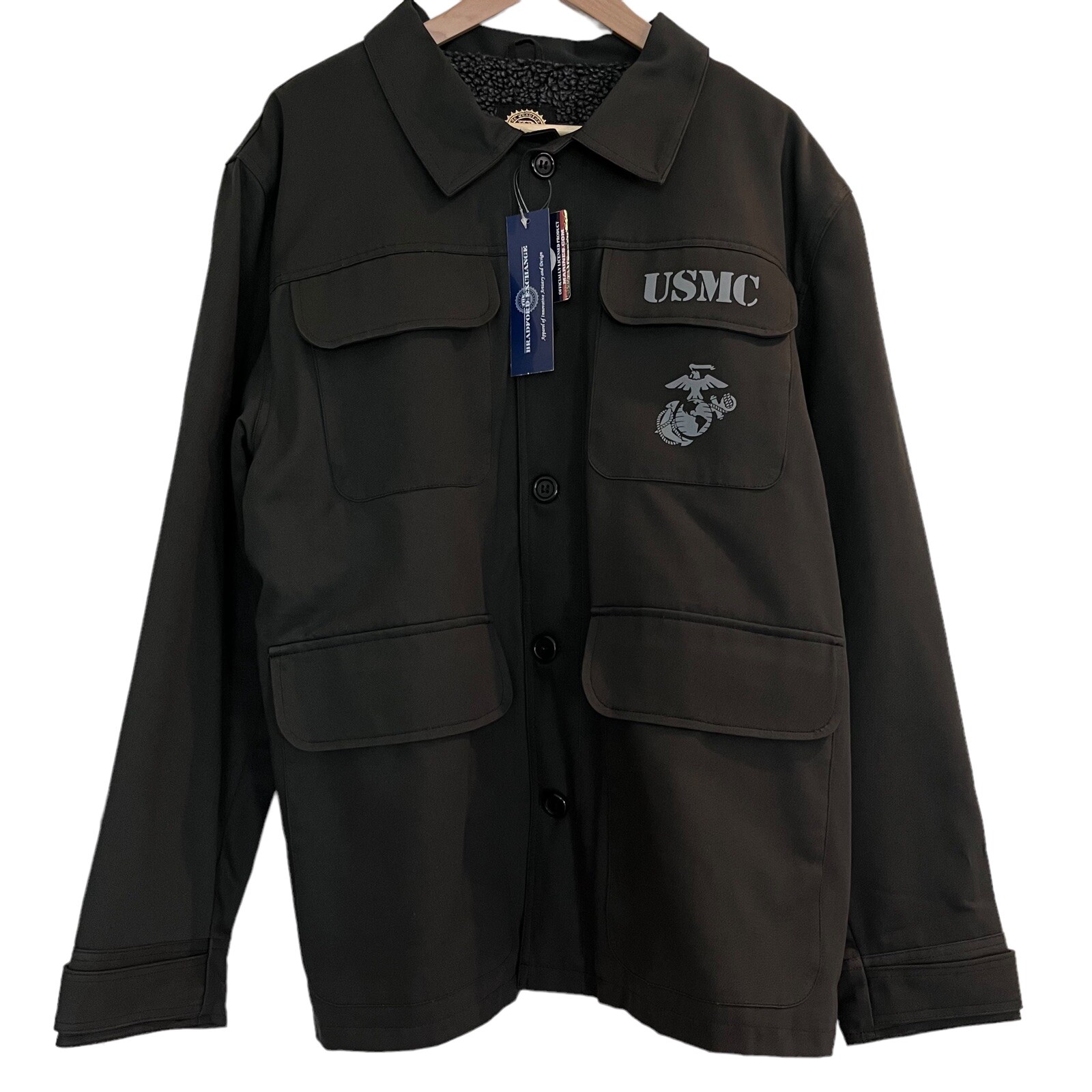 The Bradford Exchange UNITED STATES MARINE CORPS Large Black Field Jacket USMC