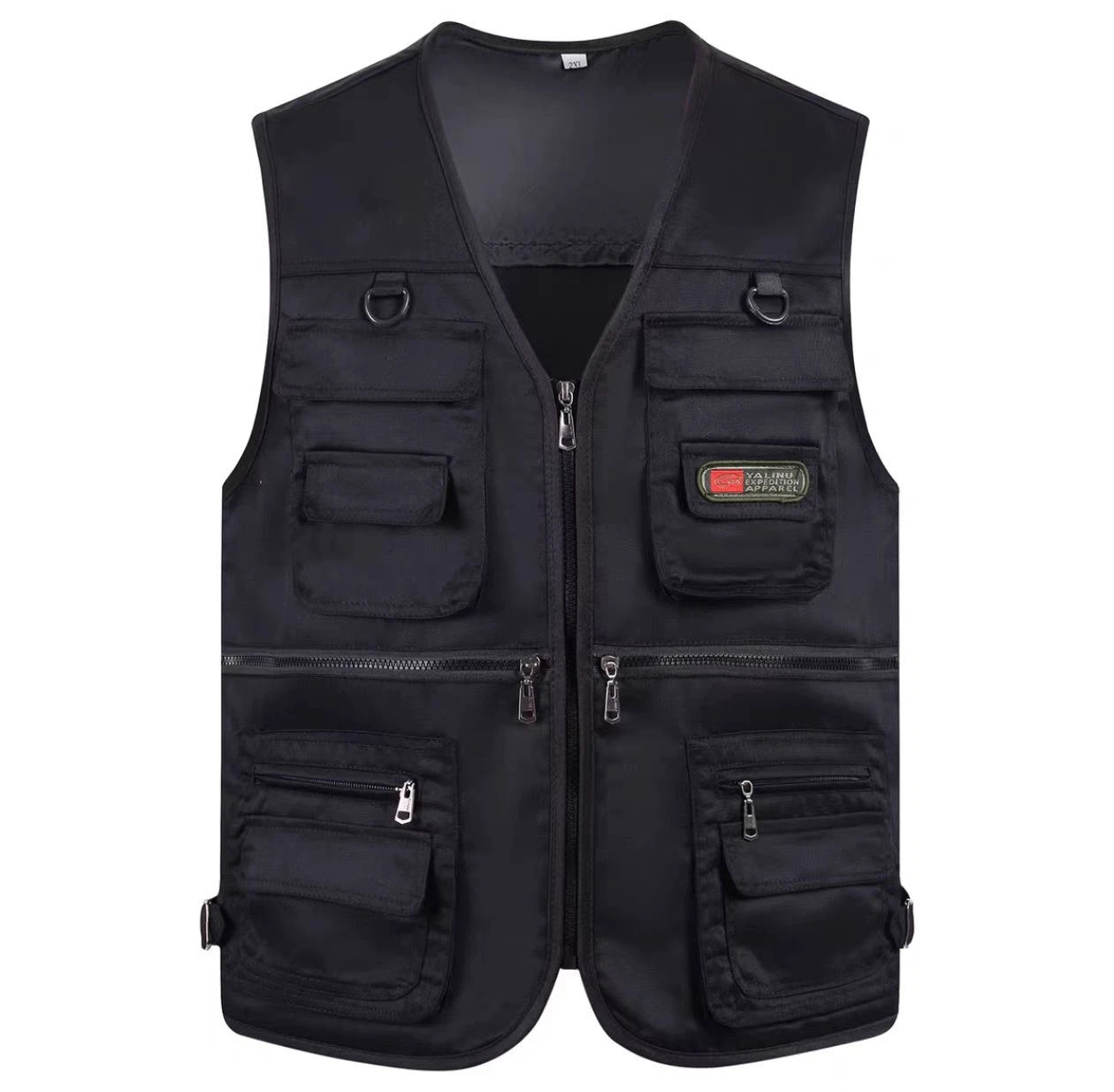 Mens Utility Vest With10 Pockets Travel Photo Fishing Camping Hiking Vest Tops