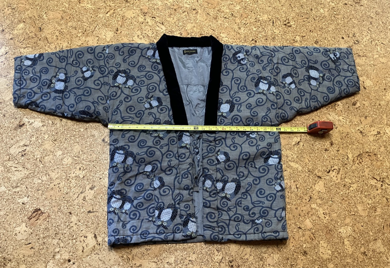Vintage GIANNI VALENTINO Japan Hanten Jacket Owls Pattern Men’s Large-US Seller