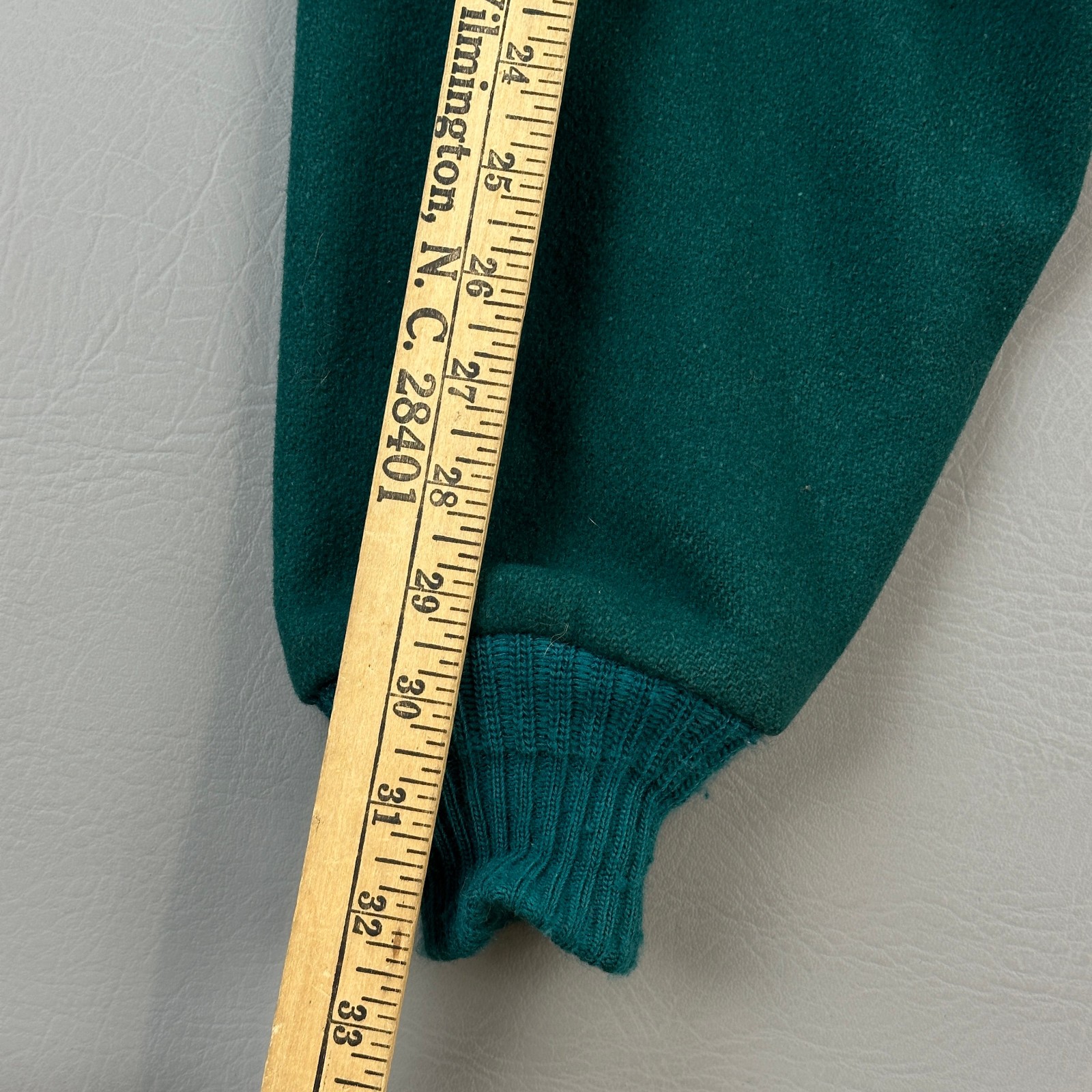 Vintage Woolrich Jacket Mens XL Green Wool Plaid Lined Full Zip Bomber USA 80s