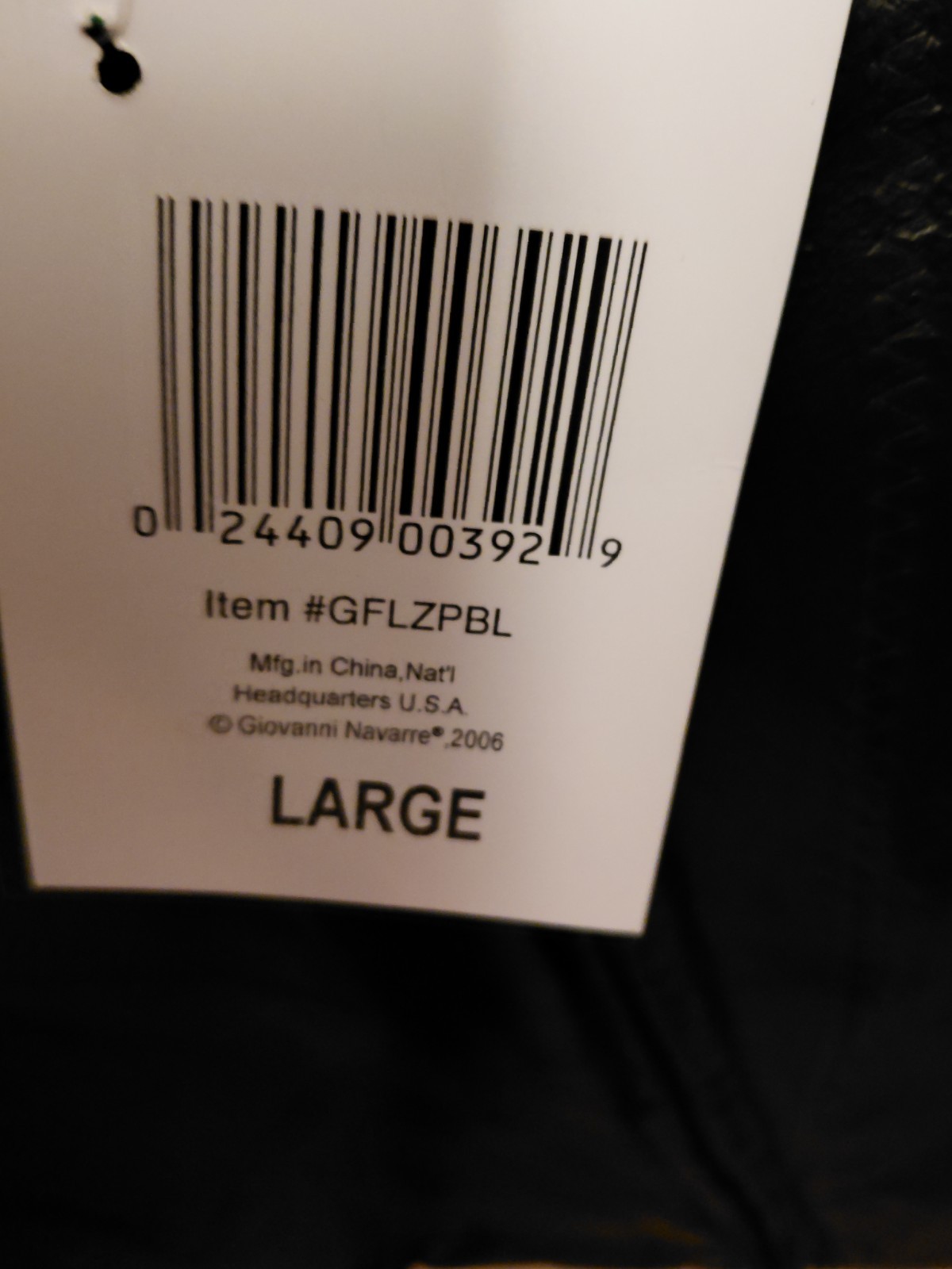 Giovanni Navarre Italian stone Genuine Lambskin Leather black jacket L