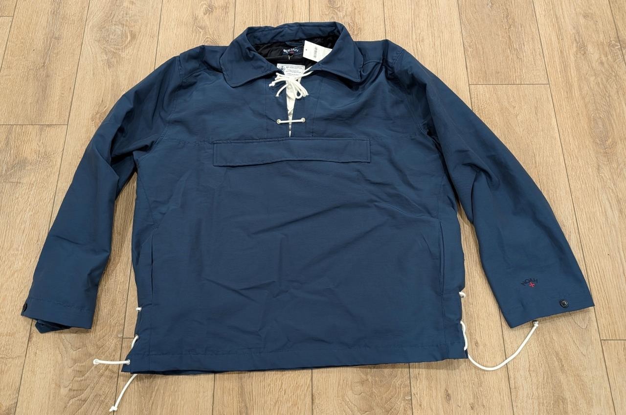 $448 Mens NOAH Cotton/Nylon Ski Anorak Jacket Blue Medium