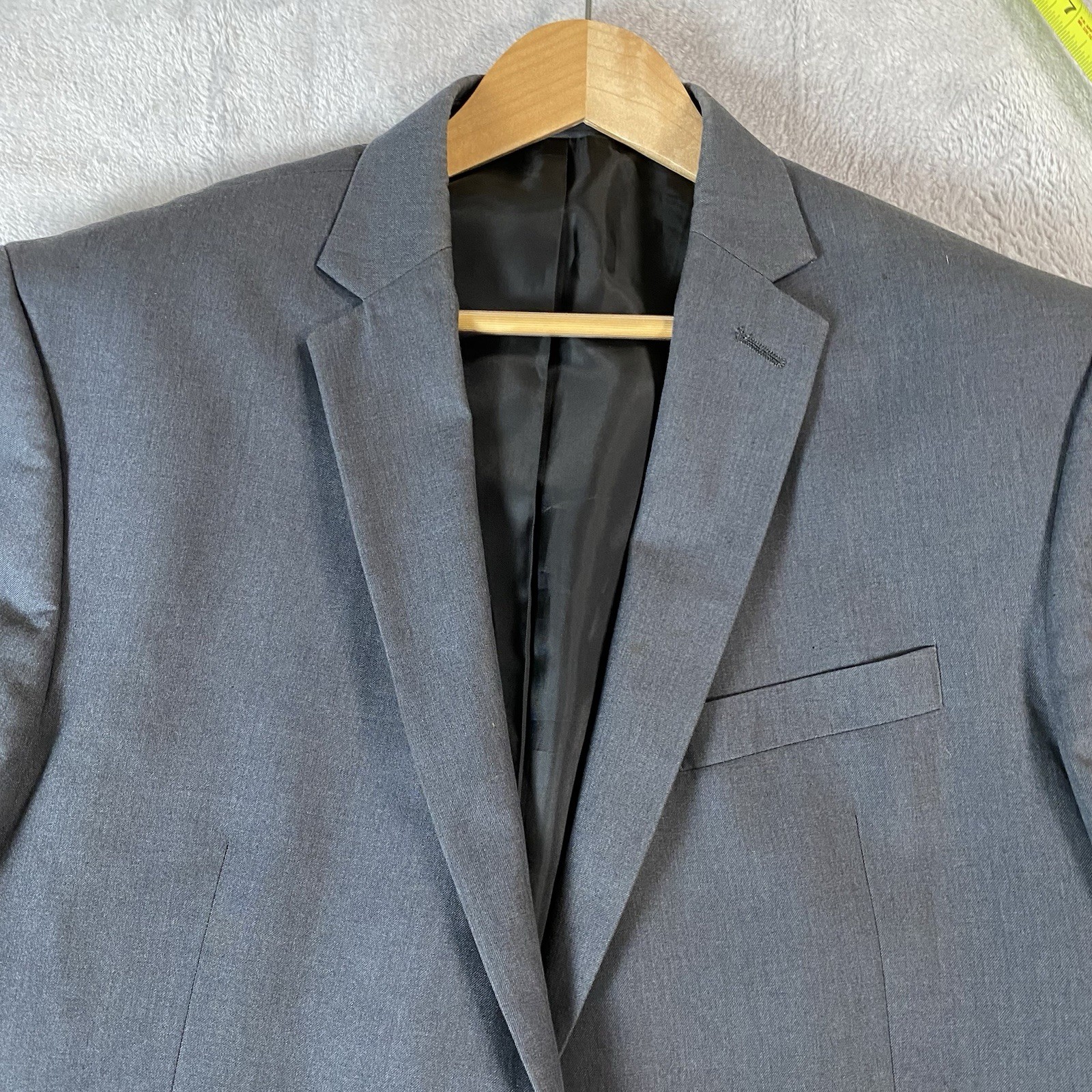Kenneth Cole Reaction Business Casual Size 46 R Regular Gray Suit Jacket Blazer