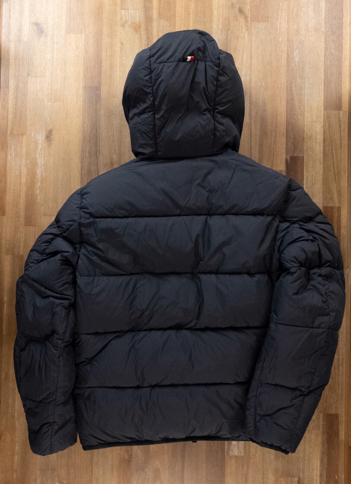 MONCLER Lumiere red & black reversible quilted down puffer jacket Size Large / 3