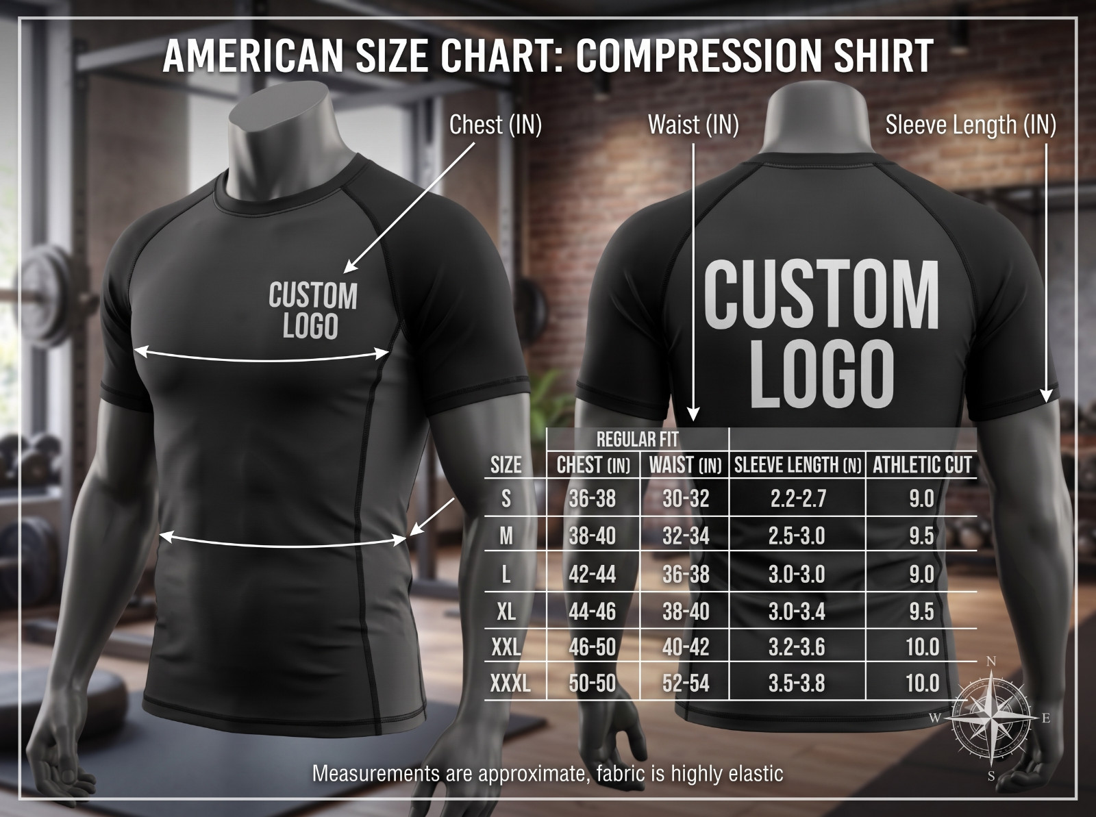 Men’s BJJ Rash-guard Long Sleeve Compression Shirt | Grappling MMA Workout Top|