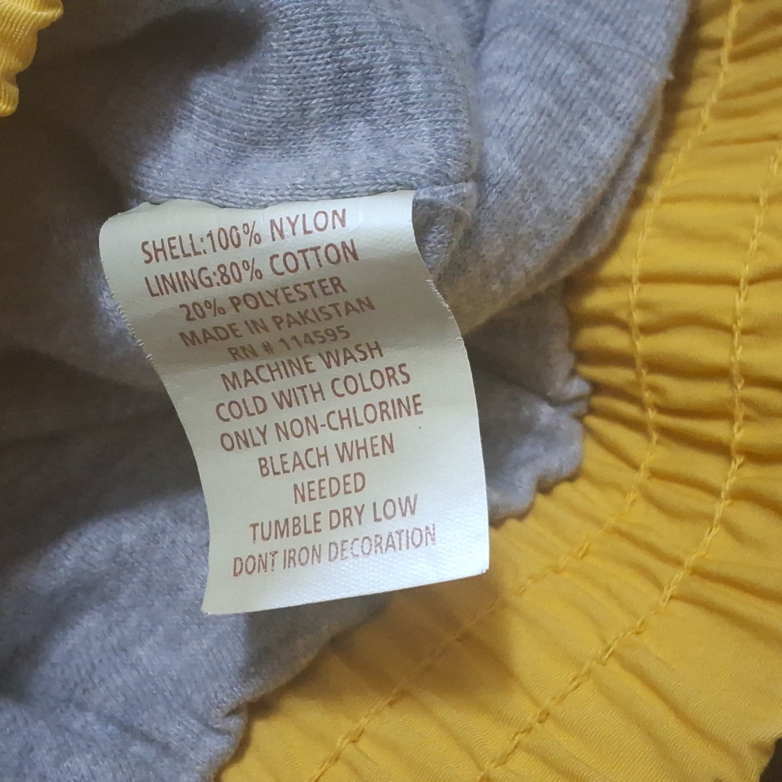 Mens Yellow Windbreaker Momentum Jacket Great Lakes Lined Size XL