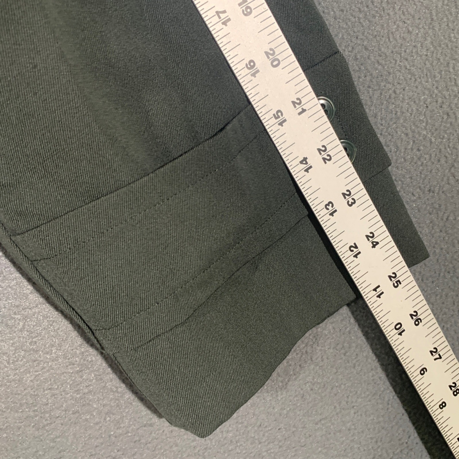 Military Surplus Trench Coat Men 38R Olive Green Wool Liner Belted Vintage