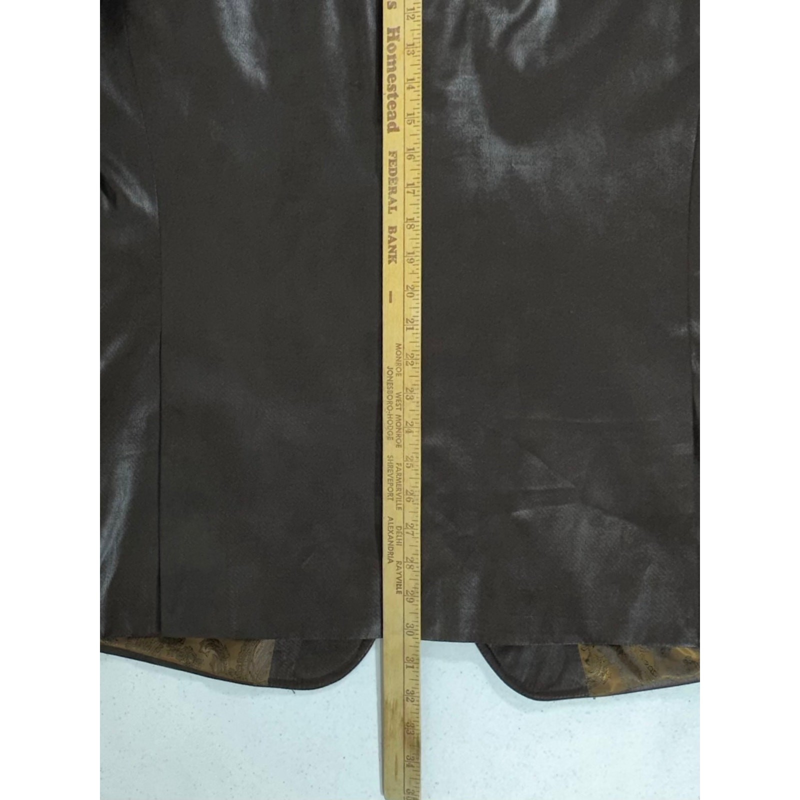 Pronto Uomo Faux Leather Blazer Sport Coat Approximately Size 40 (Medium) Brown