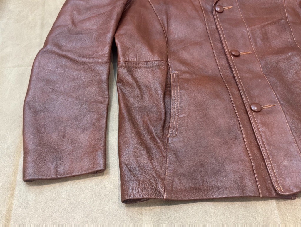 Vintage 60s Adler Cabretta Glove Leather Mens Jacket Size 42 Made in California