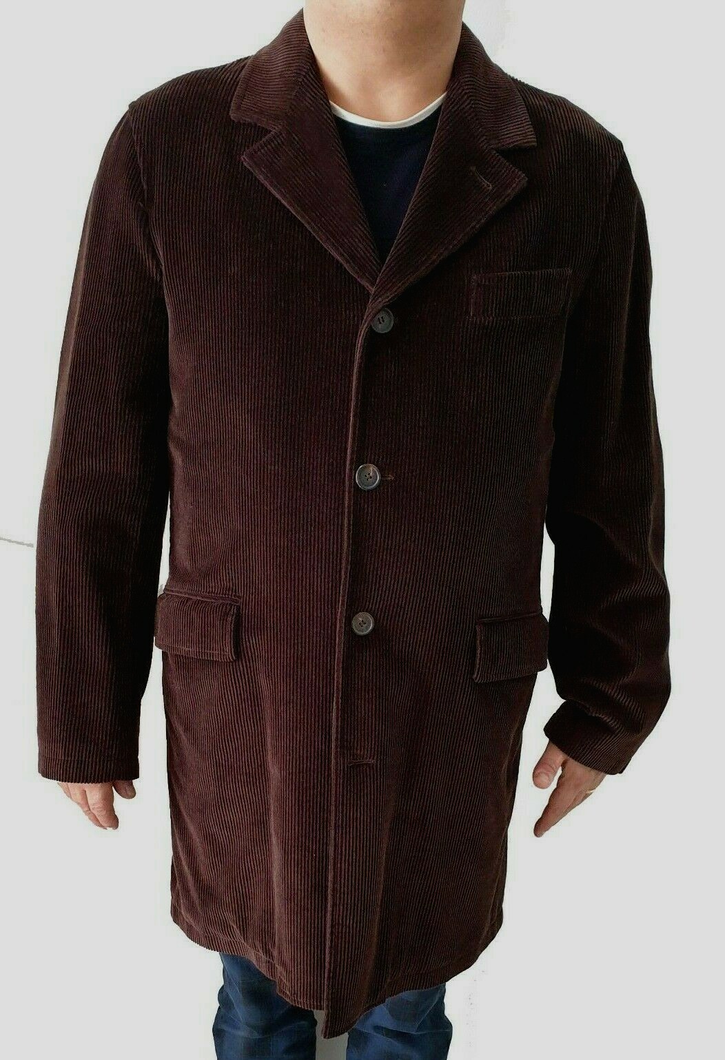 Men’s Trench Buttons Velvet Coat Cap |-47% OCCASION |
