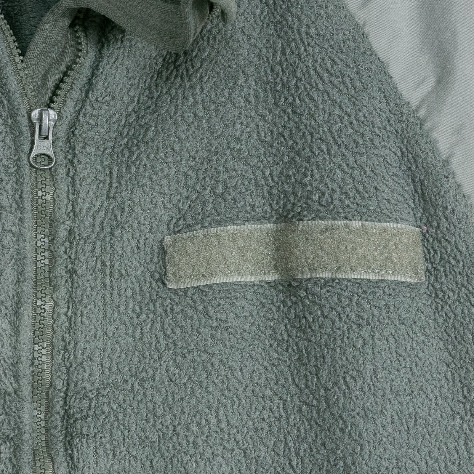 US Army Cold Weather Jacket Fleece Mens Medium Green Military Distressed Surplus