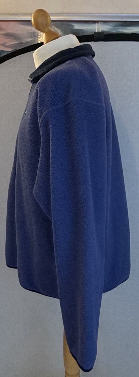 Lowe Alpine 1/4 Zip Fleece Mens XL Polartec Aleutian 255 Purple Walking Hiking