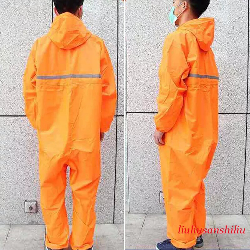 Conjoined Rain Suit Motorcycle Waterproof Raincoat 1 Piece Men Fashion Work