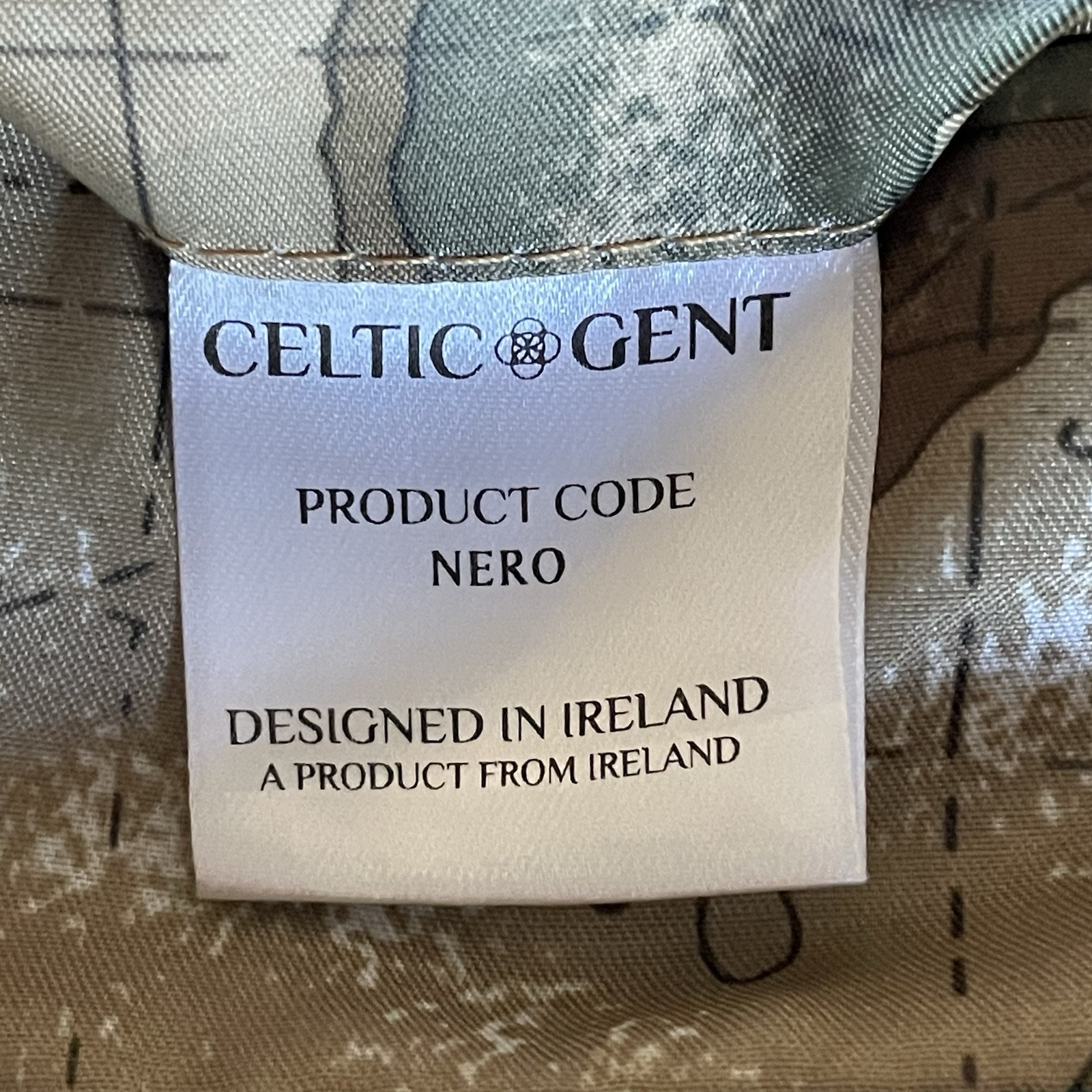 Celtic Gent Tweed Brown Twill Wool Blend Nero Nerhu Jacket Irish Ireland Sz 44