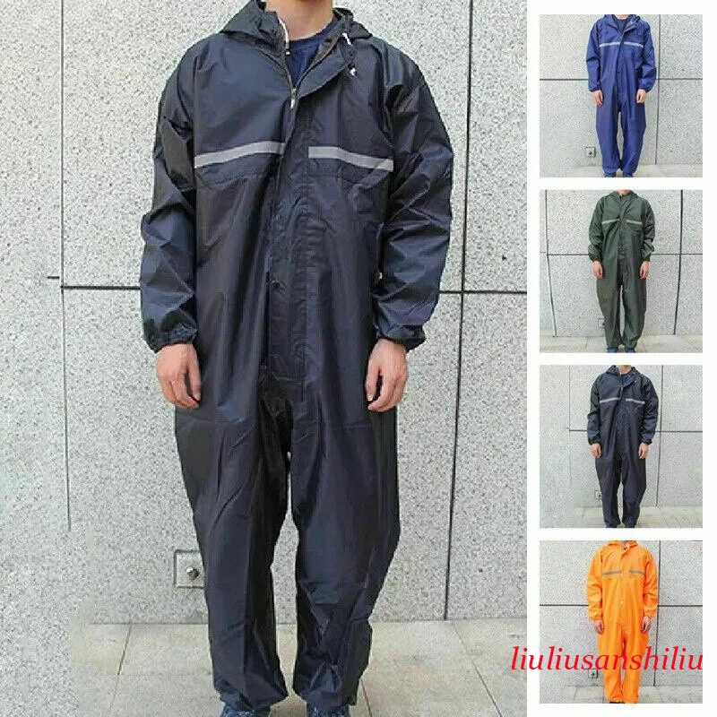 Conjoined Rain Suit Motorcycle Waterproof Raincoat 1 Piece Men Fashion Work
