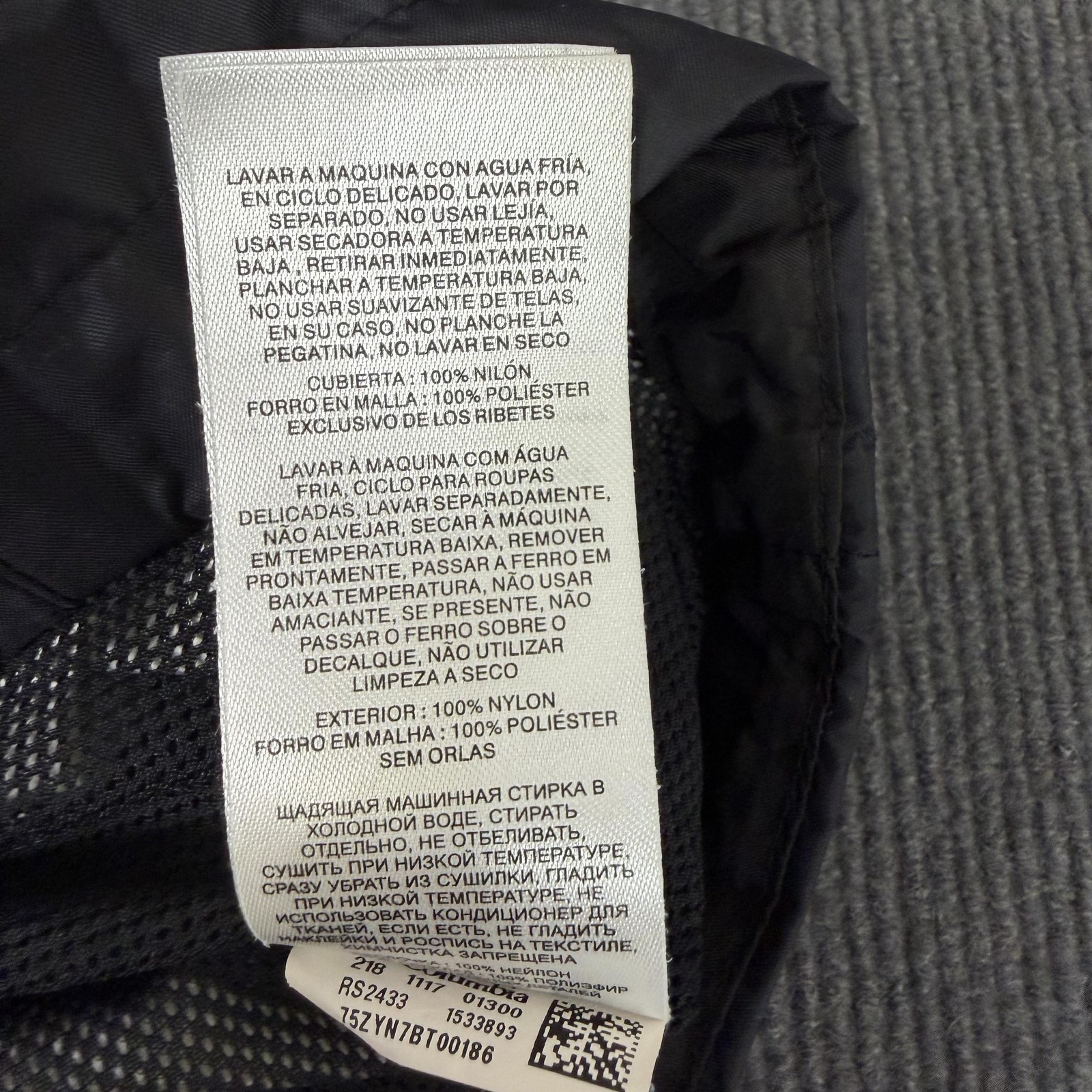 Columbia Jacket Mens 3XL Gray Hooded Waterproof Full Zip Windbreaker Hiking