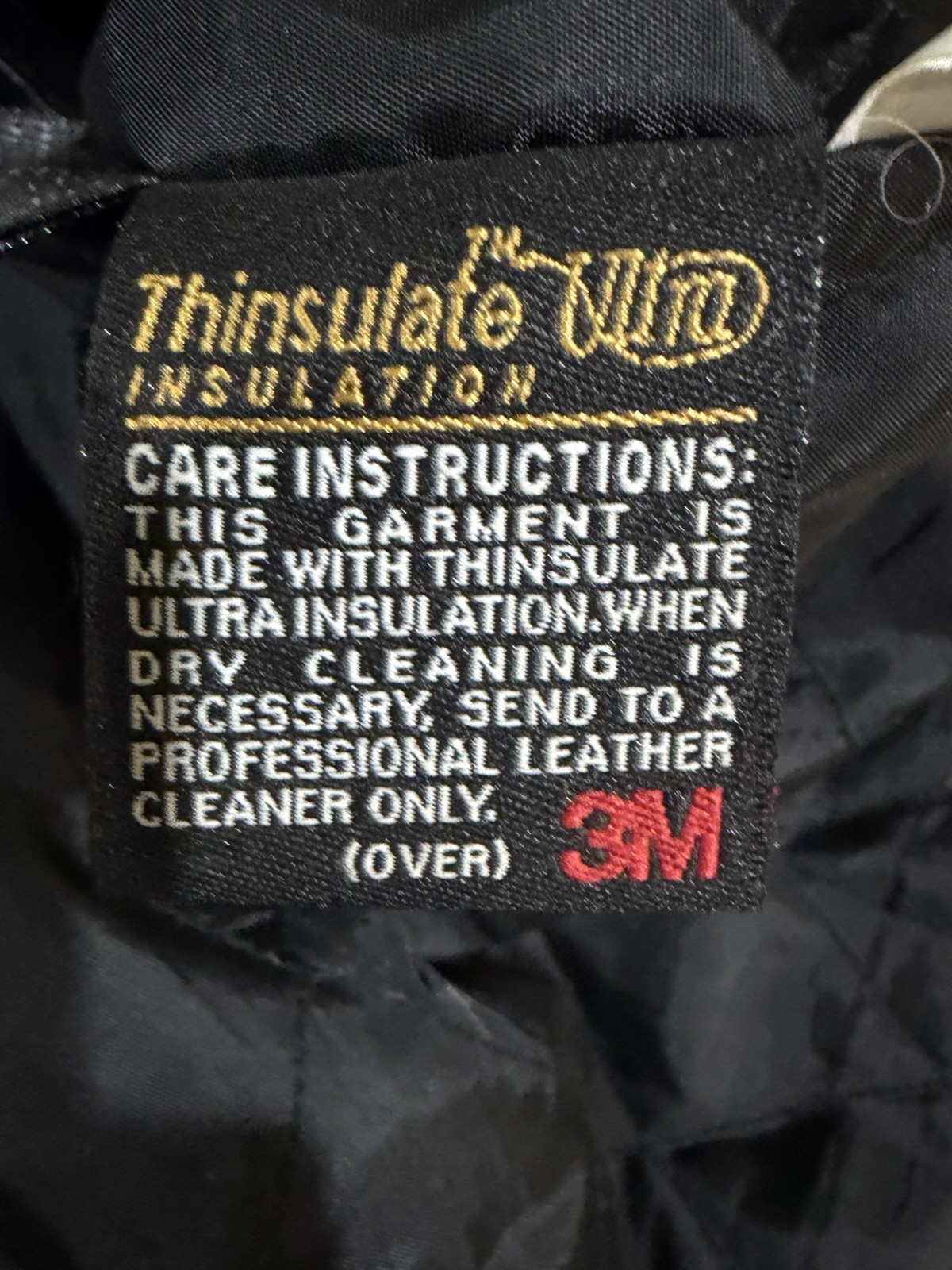 Vintage Wilson’s Leather Coat Men’s XL Thinsulate Belted Waist Black Zip Up