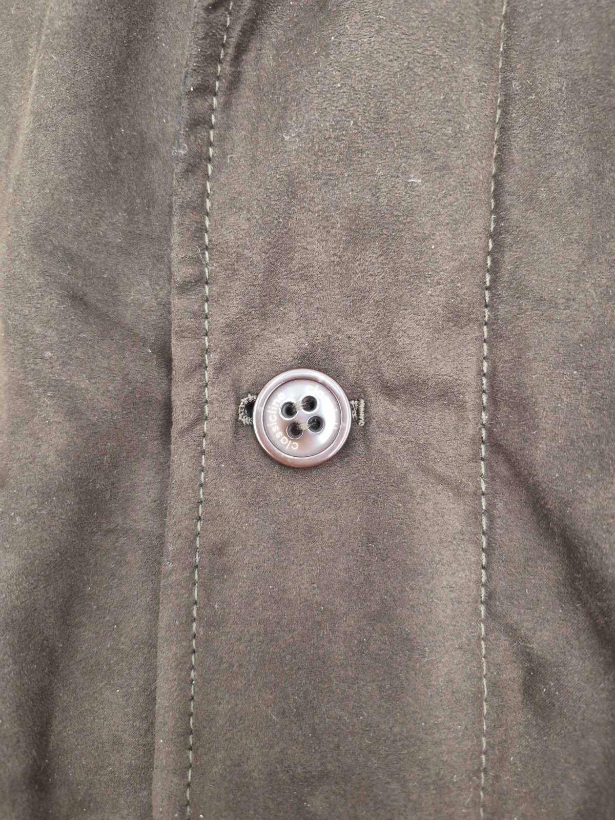 Bugatchi Uomo Truffle Faux-Suede Car Casual Dress Coat Mens Size XXL #B
