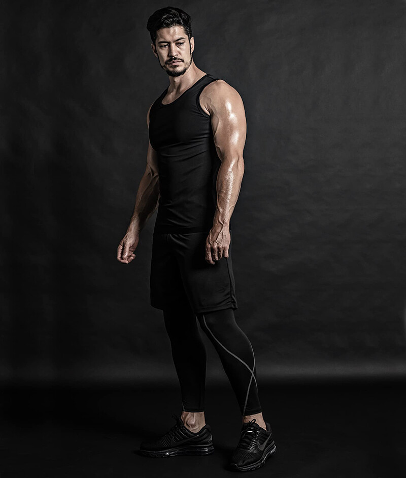 CGTFY Gynecomastia Compress Tank Top Men Slimming Body Shaper Vest Athletic Vest