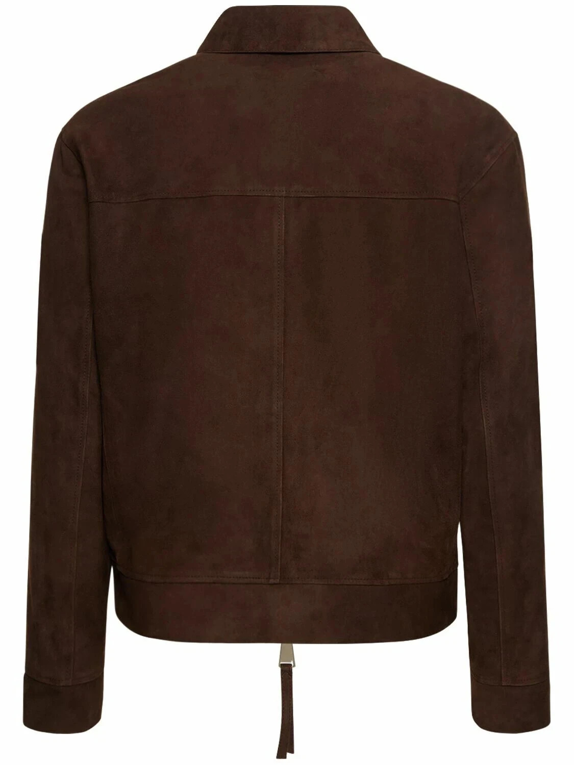Men’s Classic Formal Wear Pure Suede Leather Jacket Handmade Motorcycle Jacket