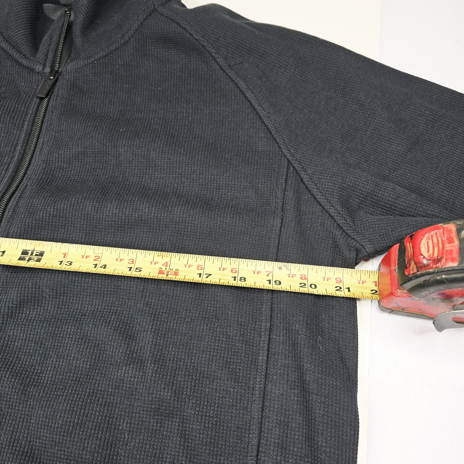 Bench Jacket Mens Large Black Full Zip Urbanwear Fleece Lined Casual Logo