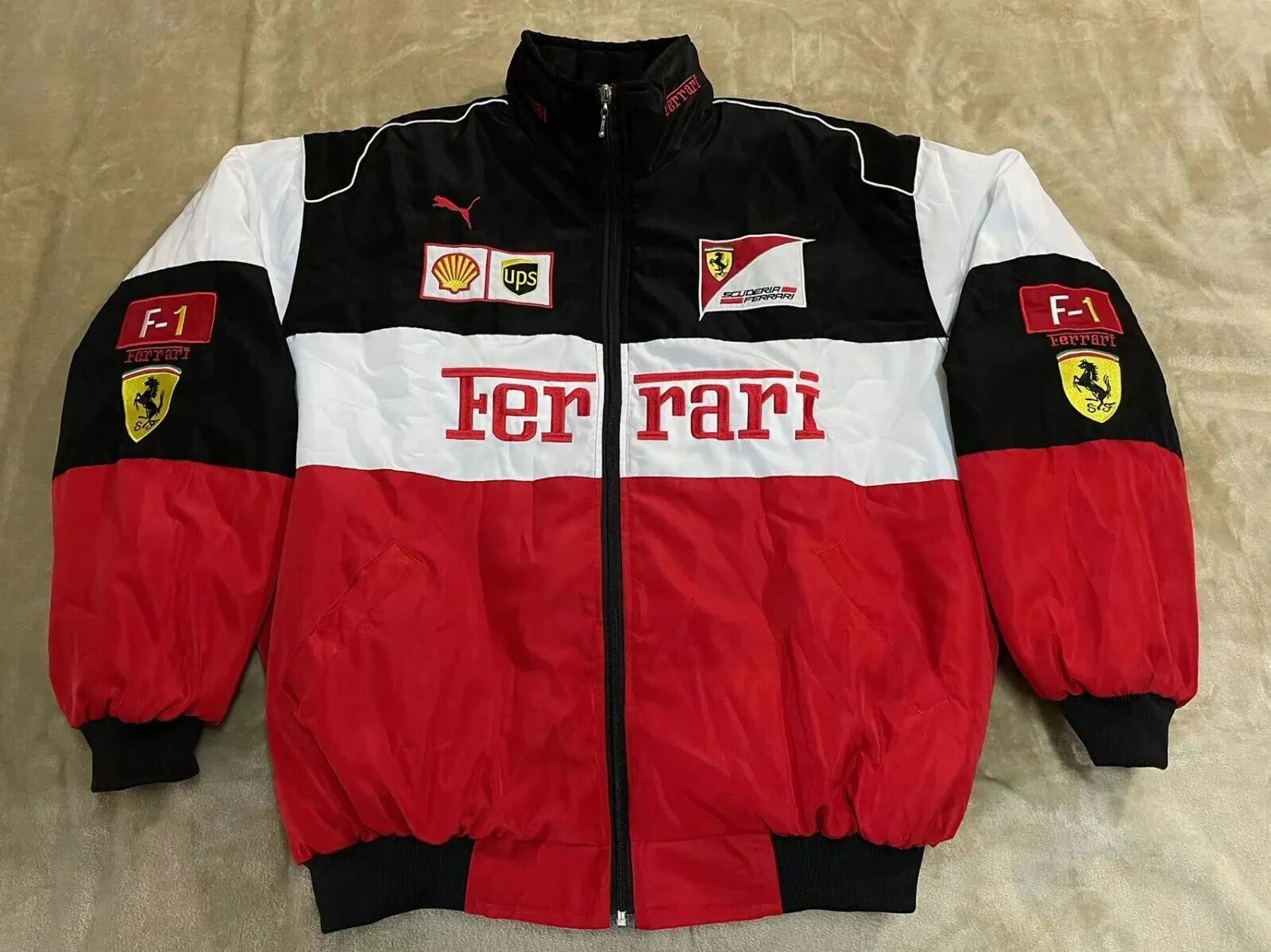 Formula One F-1 Sports Costume Warm Winter Ferrari Motorcycle Jacket Racing Team