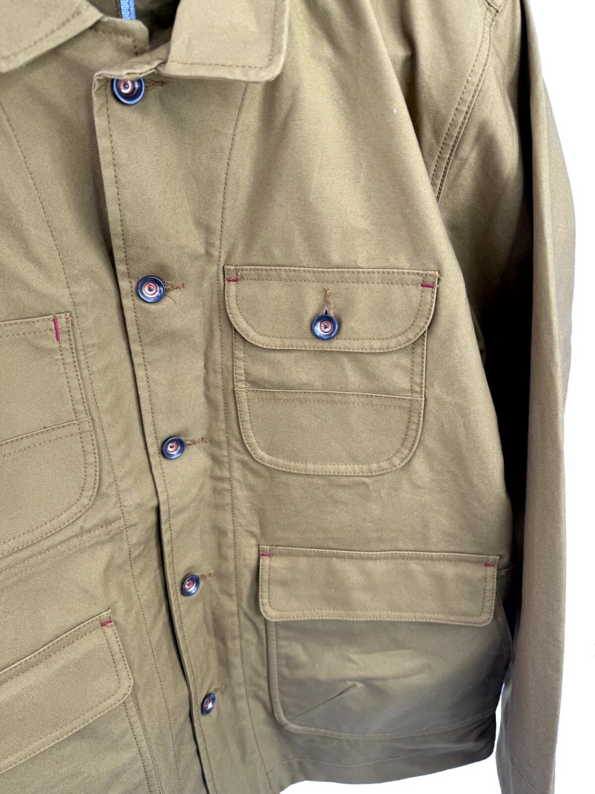 Huckberry Flint & Tinder Military Jacket Blazer Tan Mens Large British Millerain