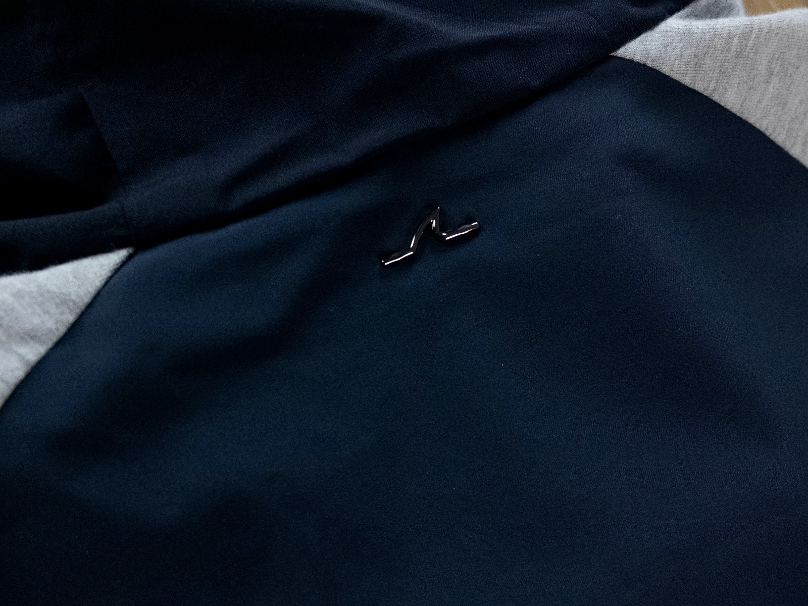 (NO CUSTOMS TAX) PAUL & SHARK navy blue paneled hooded casual jacket Size Large