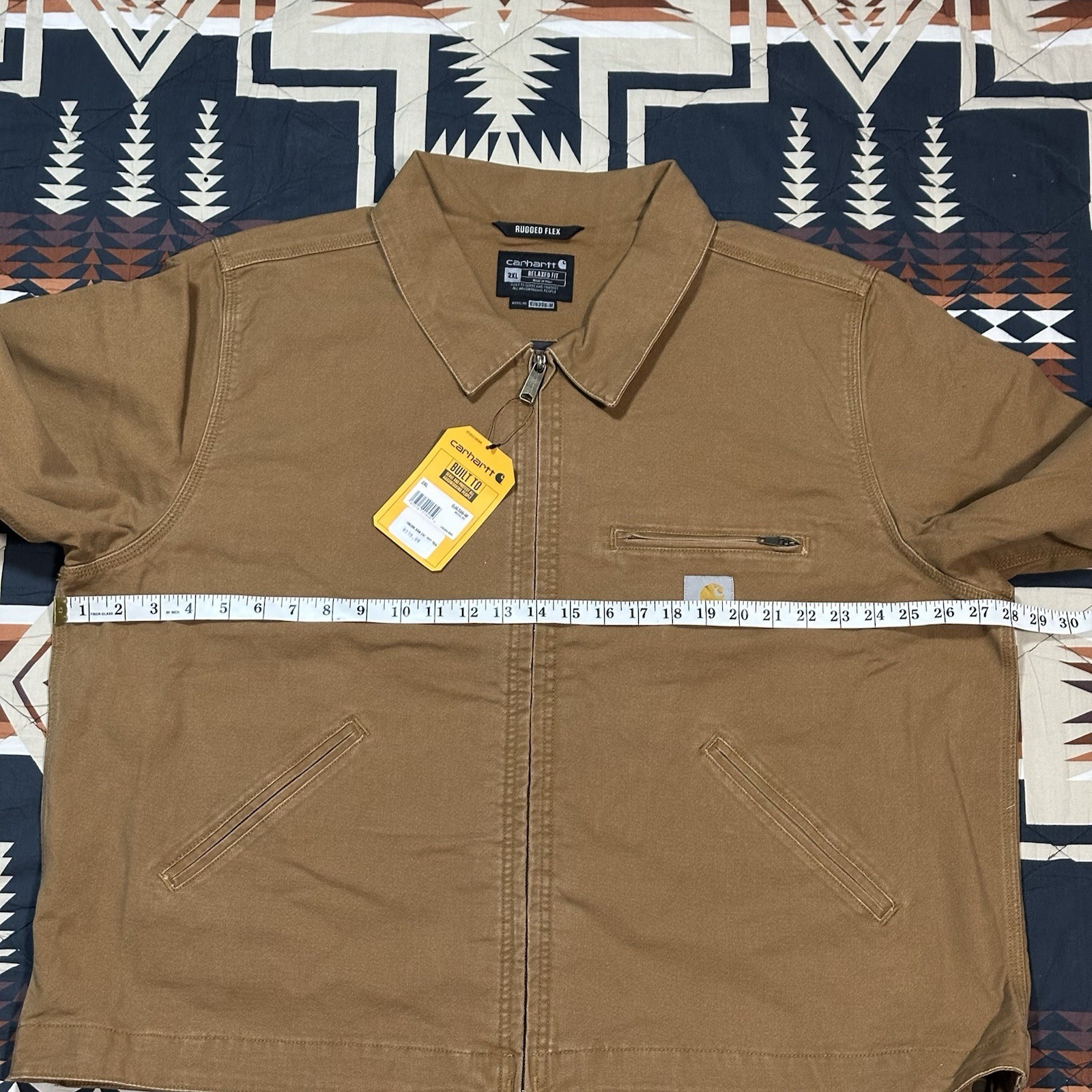 Carhartt Duck Detroit Rugged Flex 0J6306-M Workwear Jacket Men’s XXL Relaxed Fit
