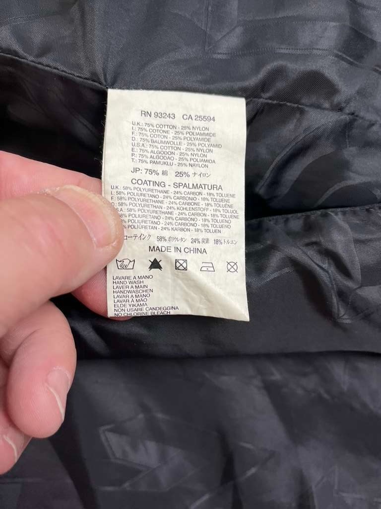 Diesel Jacket Mens XL X-Large Black Cotton Nylon Notch Pockets Blazer Utility