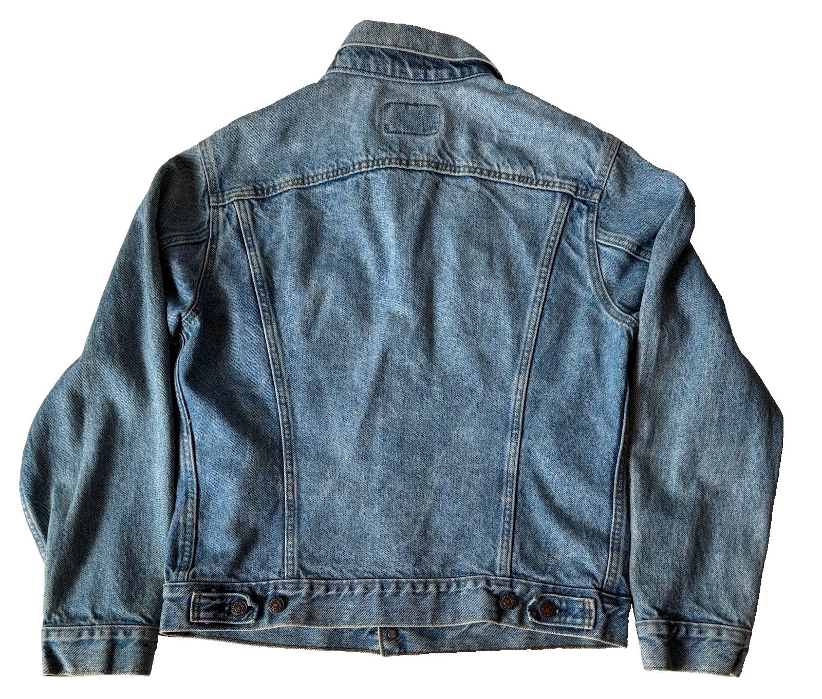 Vintage Levis Denim Trucker Jean Jacket Size 40R 70506-0214 Made in USA